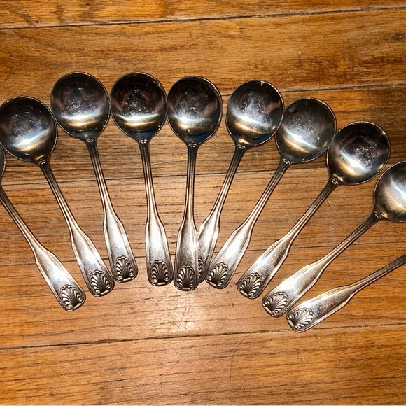 Vintage bouillon Spoons by ABC Stainless set of 10 - Picture 1 of 5